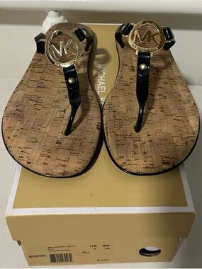 Michael Kors Charm Jelly Women Thong Sandals MK logo